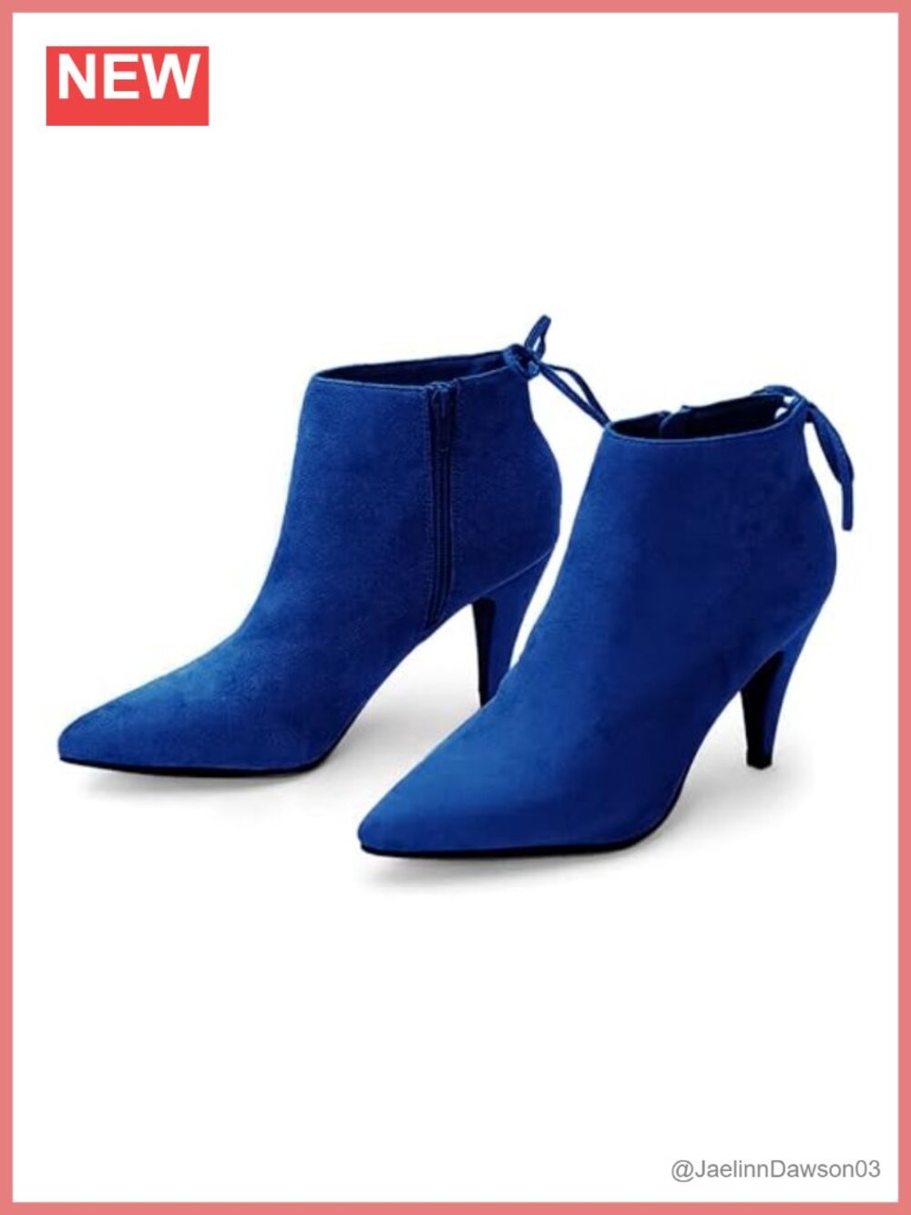 Pointed Toe Kitten Heel Ankle Booties Faux Suede Faux Leather Bowtie Strappy